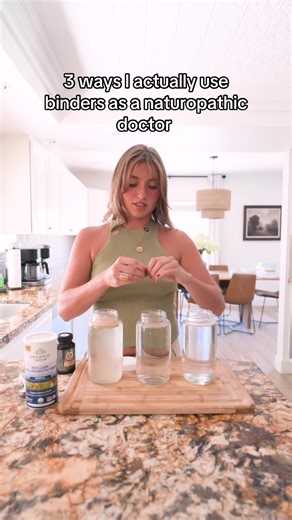 Binders are negatively charged compounds that latch onto positively charged toxins and help move them out of the body, mainly through the gut. They don’t heal you, but they can reduce burden when used correctly. I don’t push aggressive detox or antimicrobial protocols. But if someone is doing them, binders matter because pathogens release biotoxins when they’re killed, and those need somewhere to go My favorite uses👇 • Pre-sauna support – I like a binder about 1 hour before sauna so it’s alread