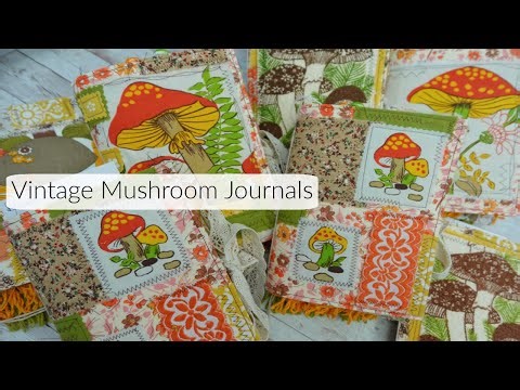 Vintage Retro Mushroom Junk Journal Share!
