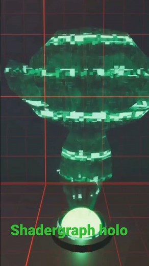 Shadergraph holographic Unity ! #shadergraph #shader #unity #unity3d #vfx #hologram