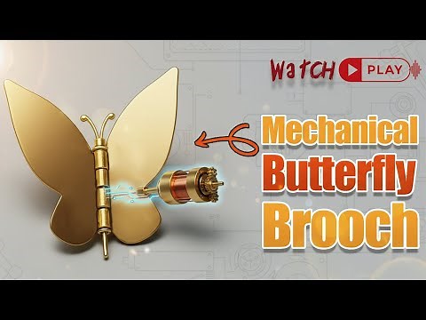 Building A Mechanical brooch That Flies: Kinetic Sculpture Art 🦋
