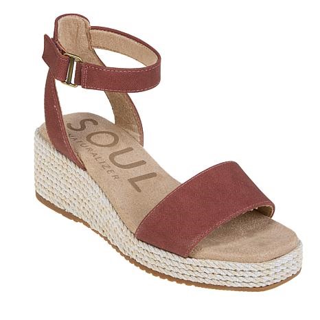 "As Is" SOUL Naturalizer Gloria Espadrille Wedge Heel | HSN