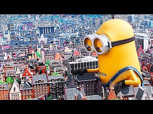 Giant Minion in the the City! | MINIONS Best Scene 💛🌀 4K