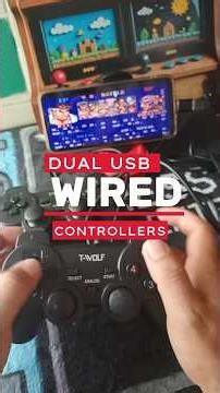 DUAL USB WIRED GAMING CONTROLLER 🎮 #insertcoingaming #retrogaming #wiredcontroller #wiredgamepad