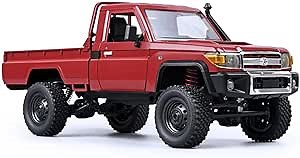 RC Rock Crawler RC Truck 4x4 Toyota LC79 RC Crawler 1/12 Off Road Pickup Remote Control 2.4Ghz All Terrain 280 Brushed Motor Proportional Throttle Steering RTR Hobby Toy Adult MN-82