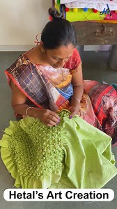 Smocking cushion ideas - Change the style of your cushion #stitching #cushion #smocking | Hetal's Art - Creation
