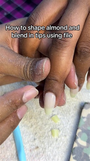 How to Shape Almond Nails & Blend Tips Using a File