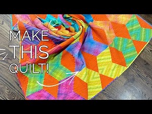 Mirrored Diamonds Fat Quarter Quilt Pattern: Full Tutorial with Quilting Ideas!