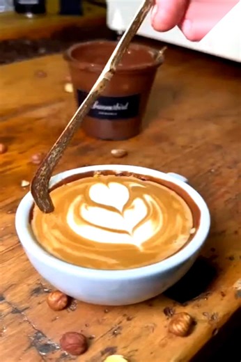 Hazelnut Mocha Latte Art