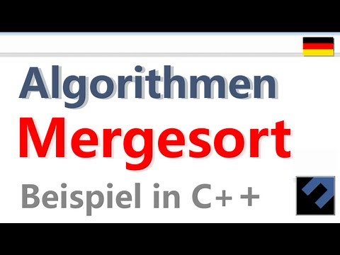 Algorithmen: Mergesort (rekursiv) [C++] [SORTIEREN]