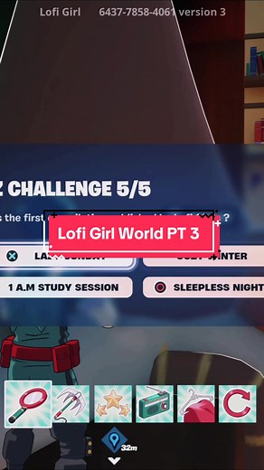 Exploring Lofi Girl World in Fortnite - Part 3