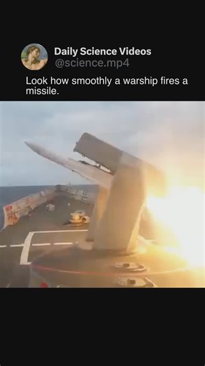 Teaching the Universe | Science and Facts on Instagram: "Source: Naval Engineer Explains on YouTube Link: https://youtu.be/S81KObOI00I?si=3__EPKEIGTj1Q9zd ❗ Follow @science.mp4 for more science videos.❗ This is a RIM-66 missile launched from a Mark 13 missile launcher. Song: Order from Chaos - Max Cooper #science #engineering #photography #satisfying #experiment #oddlysatisfying"