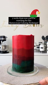Good news! You don’t need tons of color to achieve vibrant buttercream shades. Here’s my method for bright, bold colors in buttercream! #funkybattercream 🎄Start by adding gel or oil-based food coloring to your buttercream. It may look light at first—don’t worry! 🎄Gently warm the buttercream in the microwave for 5-second intervals, stirring well after each. (This step is key!) 🎄Once softened, transfer the buttercream to a blender, chopper, or food processor. Watch the color deepen beautifully!