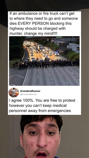 If an ambulance or fire truck can't get to where they need to go and someone dies EVERY PERSON