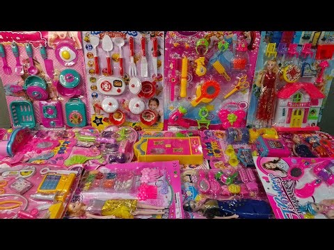 2 Minutes Satisfying with Unboxing Barbie Kitchens Toys，Barbie Setplay Collection ASMR | Review