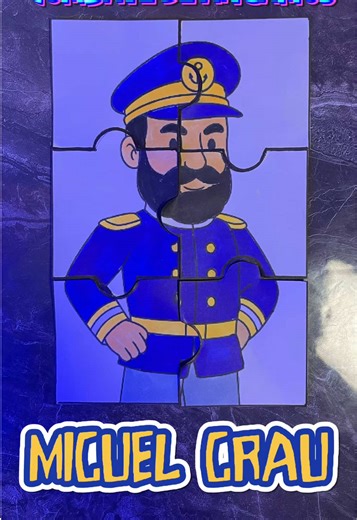 ⚓️ COMBATE DE ANGAMOS ⚓️ Preparé un ROMPECABEZAS 🧩 de MIGUEL GRAU ⚓️ “EL CABALLERO DE LOS MARES” 🌊 Usé los DOODLE MARKERS de @TikTok Artesco 💙 🔹 24 marcadores DOBLE PUNTA 🔹 Tinta a base de ALCOHOL #soyelprofebruno #teamartesco #maestroartesco #artesco #miguelgrau