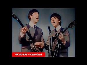 [4k 50fps, Colorized] The Beatles perform "She Loves You" on "The Mersey Sound" Show (1963)