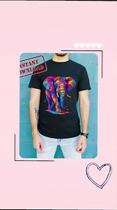 Elephant PNG Clipart – Colorful Watercolor Digital Dowload - Etsy