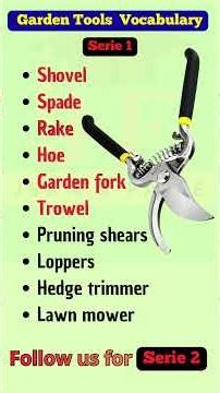 (part 1) Learn Garden Tools in English 🌱 Vocabulary with Jean & Fabie | Gardening English Words