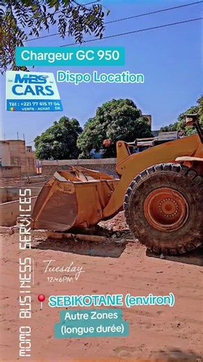 Chargeur GC 950 *DISPONIBLE LOCATION* 📍SEBIKOTANE et Environ ou Longue durée autres Zones #tracteur #chargeur #cat #viral_videos #virale @MARAKHIB AUTOMOBILE @Teranga_Sn_Automobile @AUTOPRO L’OFFICIEL @Darou salam automobile 🚗 @Abdoulaziz Ndiaye @souhaibou Telecom @Fallou automobile 🚦🚨🚘🚦🚨 @BBG( BIG business groups car )