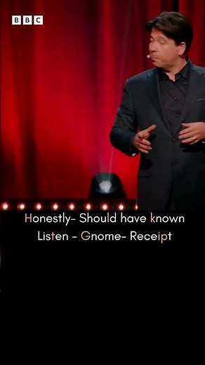 Honestly-Receipt- Happy Silent Letters Day ‪@MichaelMcIntyre‬ ‪@BBC‬ #pronunciationguide #comedy