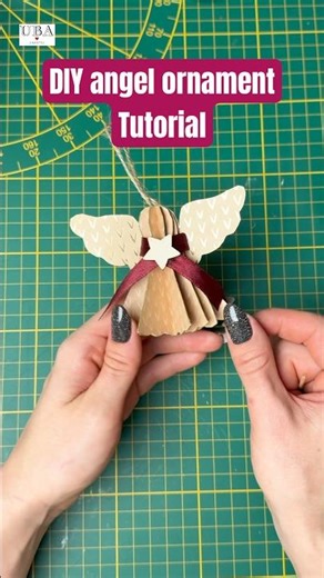 DIY Paper Angel Ornament (Beginner Friendly Tutorial) 🪽👼 #diy #tutorial #christmas