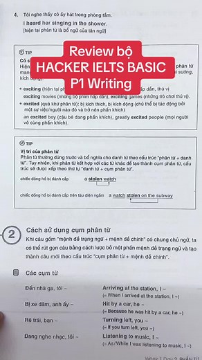 Review bộ HACKER IELTS BASIC | P1 Writing
