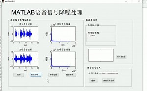 MATLAB语音降噪系统设计。设计滤波器，降噪，对比去噪后效果