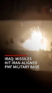 At least 1 person has been killed and 20 wounded in an ‘unidentified’ missile attack on Iraq’s Kalsu military base located in Babil, about 50km south of the capital Baghdad. The military base was used by the Iran-aligned Popular Mobilisation Forces (PMF) which claimed in a statement that 'American aggression' was responsible for the bombing. The United States denied that it was behind the air strikes in Iraq. The Iraqi government said it was investigating the incident. | Middle East Monitor