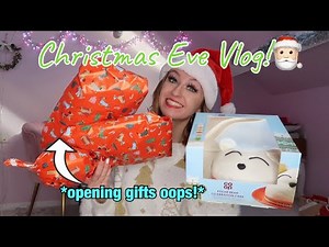 Christmas Eve Vlog!! *opening gifts, TikTok Advent, wrapping + more!*