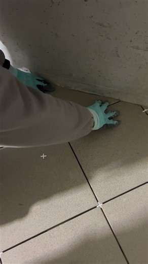 Placing Cut Tile Pieces #build #building #shortsvideo #satisfying #construction