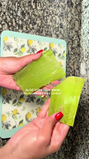 My Aloe Vera hair mask for hydration & frizz control #short #shorts #virariee