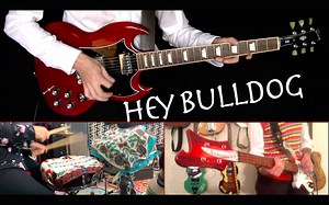 Hey Bulldog - Guitars, Bass, Drums and Piano Cover - Instrumental