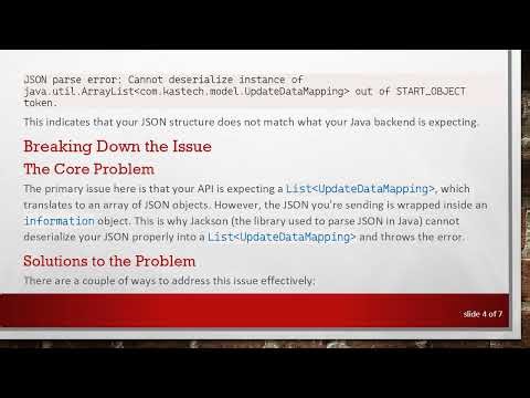 Solving the JSON parse error: Cannot deserialize instance of ArrayList in Java
