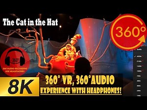 The Cat in the Hat ride [8K 360 | 360 Audio] - Islands of Adventure