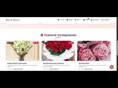 Complete Responsive Flower Store Website With Admin Dashboard -HTML,CSS JavaScript,PHP,MySQL(DEMO)