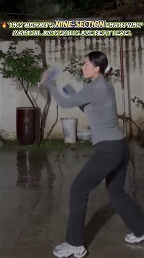 This Woman’s Nine-Section Chain Whip Martial Arts Skills Are Next Level!#CreativeChina #ChinaTiktok