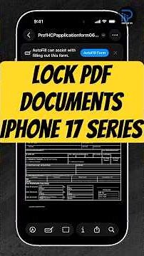 Lock PDFs in Preview on iPhone 17 Series