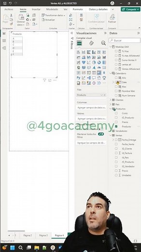Visual matriz en POWER BI