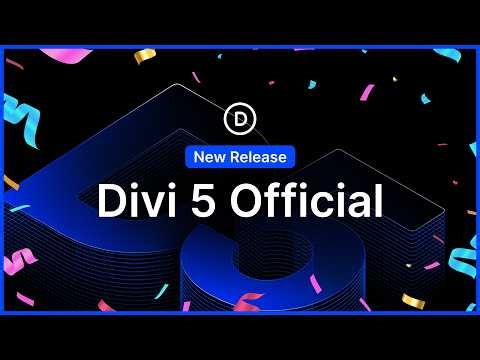 Divi 5 Official! 🎉 (Beta Ends Today)