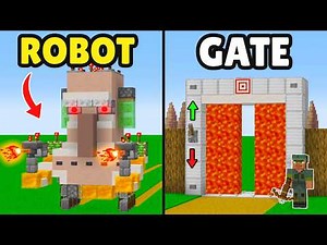 ‼️WORLD'S Safest/Smart VILLAGE Build Hacks! [Minecraft]