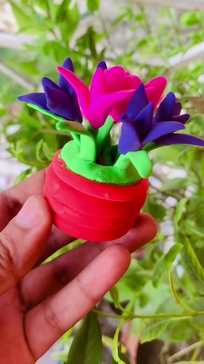 DIY Clay Flower Vase Tutorial