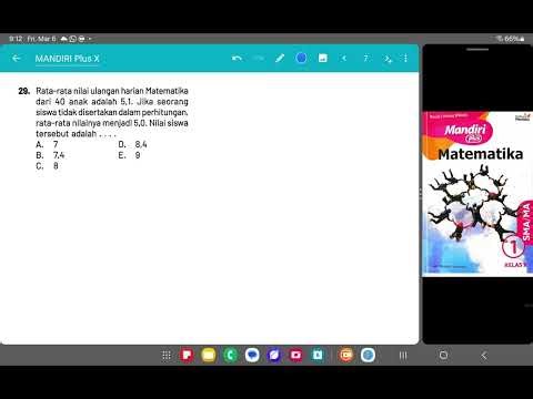 29 The average daily Mathematics test score of 40 students is 5.1. If a student is not selected