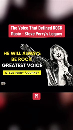 P1. The Voice That Defined ROCK Music - Steve Perry's Legacy #steveperry #rocklegends #rockhistory #Foryou
