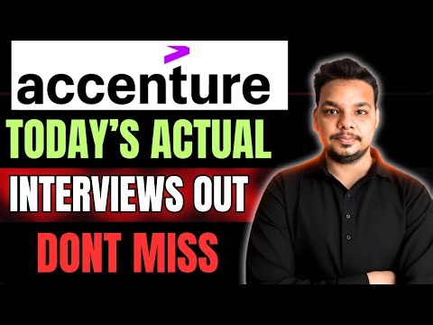 Actual Accenture Interview Experience Out | Accenture Today's Interview | Detailed Questions