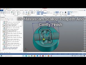 #Mastercam Scallop Toolpath #Mastercam Horizontal Toolpath #How To Make Scallop Toolpath#Cavity Mold