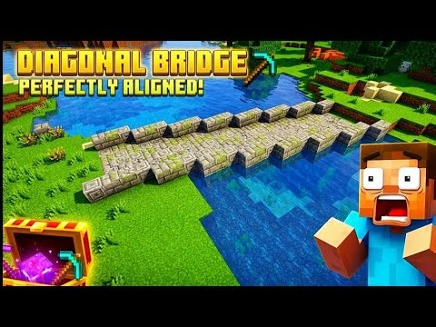 How to Build a PERFECT Diagonal Bridge in Minecraft! 🤯 #minecraft