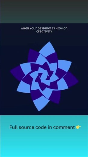 Perfectly Aligned Geometric Motion ✨🔷 | HTML & CSS Only | Fun With Code #Shorts