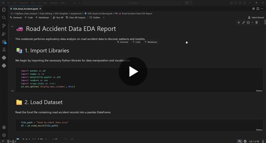 #datascience #dataanalytics #eda #python #roadsafety #smartcities #businessintelligence #datadriven #datavisualization #urbanplanning | Mohamed salah