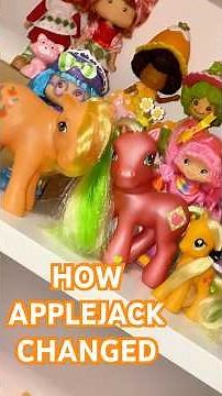 Applejack’s changes! G1, G3 & G4 - My Little Pony evolution