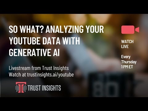 So What? Analyzing Your YouTube Data with Generative AI